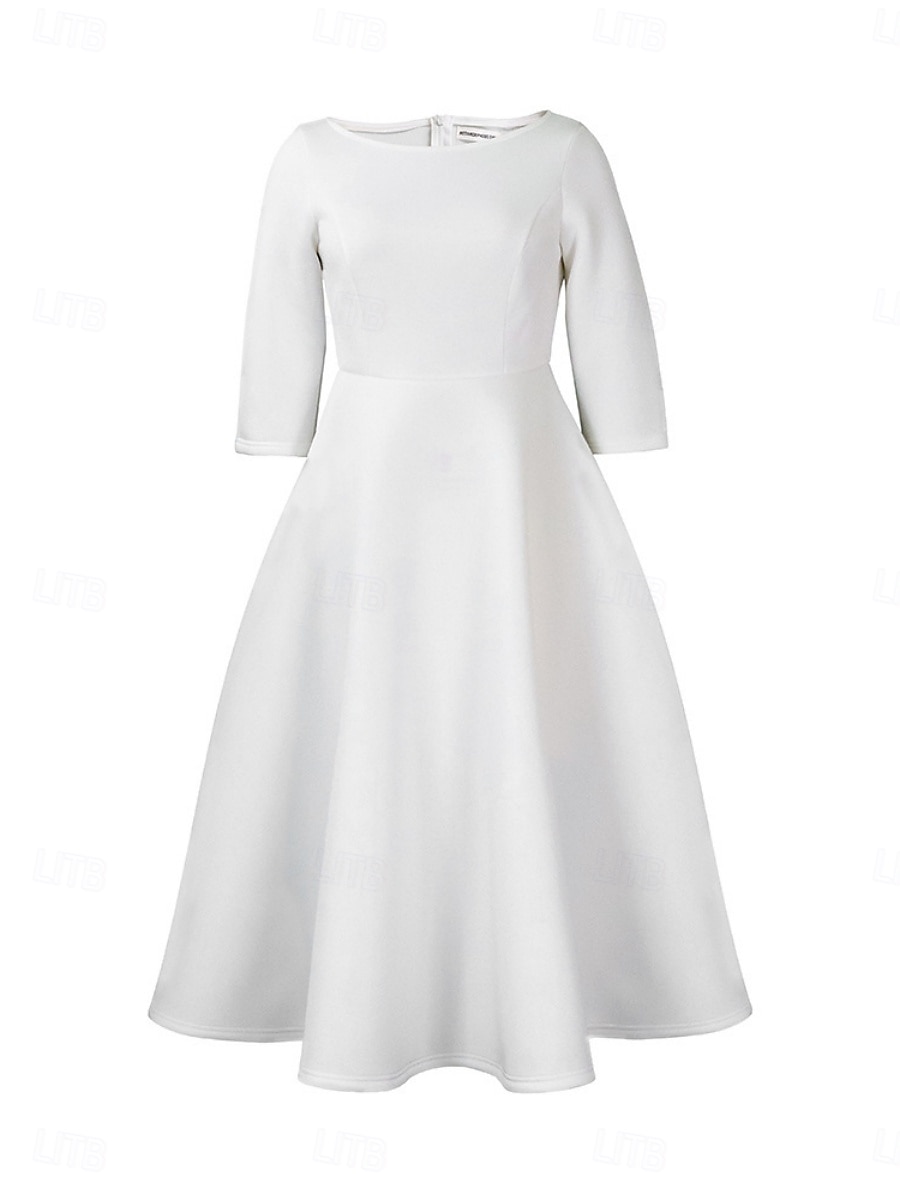 Kentucky Derby Damen Midi Kleid A-Linie Kleid Fit And Flare Kleid Elegant Party Cocktail Hochzeitsgast Verlobung Cocktailparty Reguläre Passform Grafisch Ärmellos V-Ausschnitt Schwarz Weiß Rot 2025 - $44.99 –P13