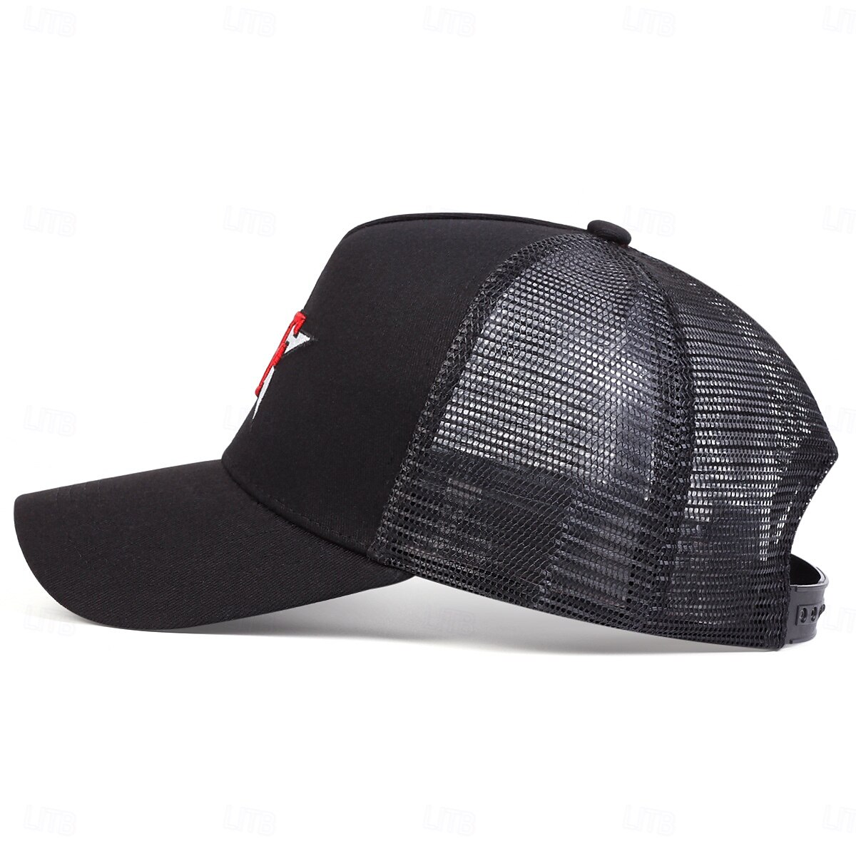 Herren Cap Basecap Sonnenhut Kappe Mesh-Kappe Schwarz Blau Poly / Baumwollmischung Einstellbar Modisch Freizeitskleidung Festival Buchstabe Sterne Lässig / Alltäglich 2025 - $7.99 –P3