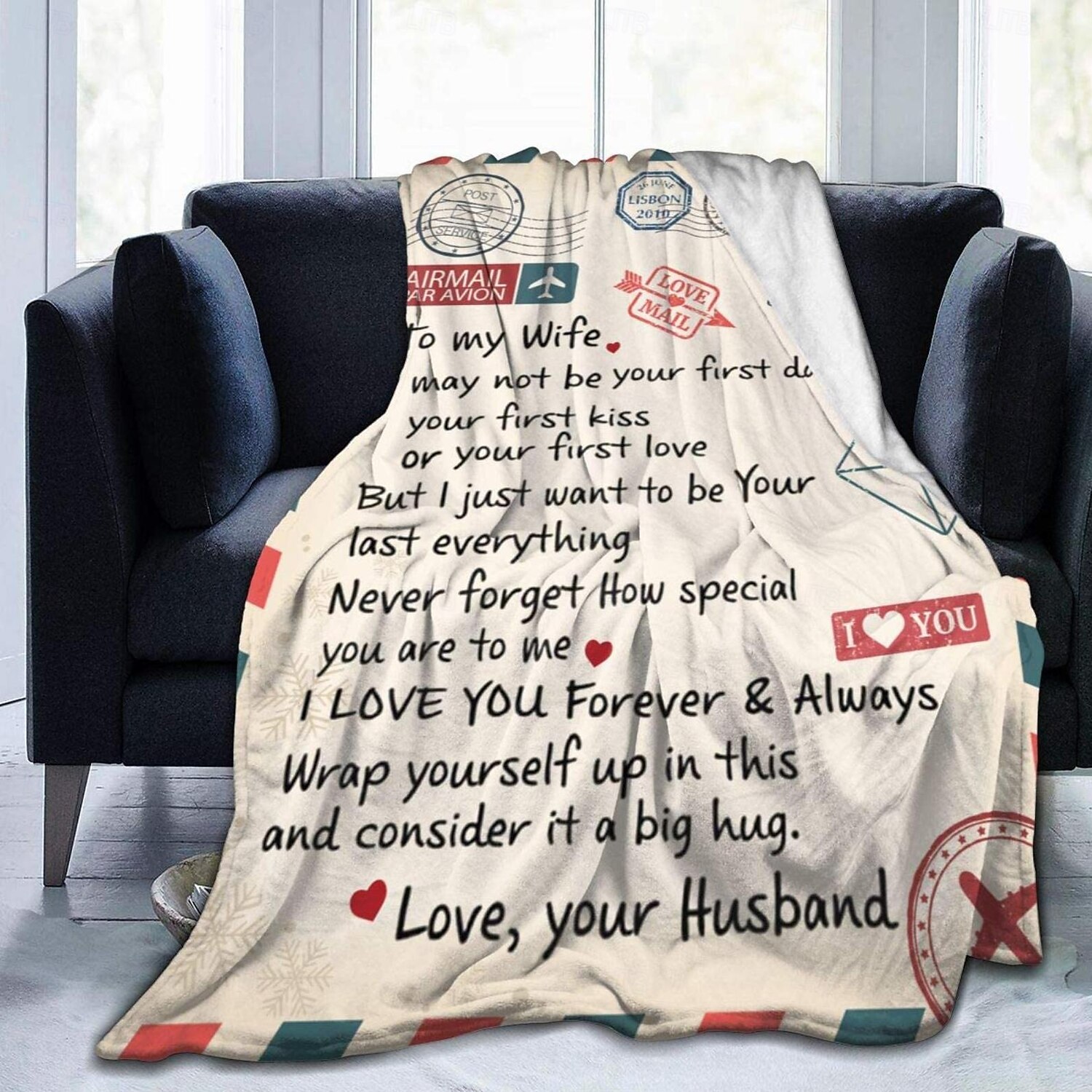 Mother's Day Blanket, A Letter to Mom, Mother's Day Gift  Soft and Cozy Throw, Perfect Gift for Mom, Floral or Heart Design, Warm and Comfortable 2025 - $19.99 –P7