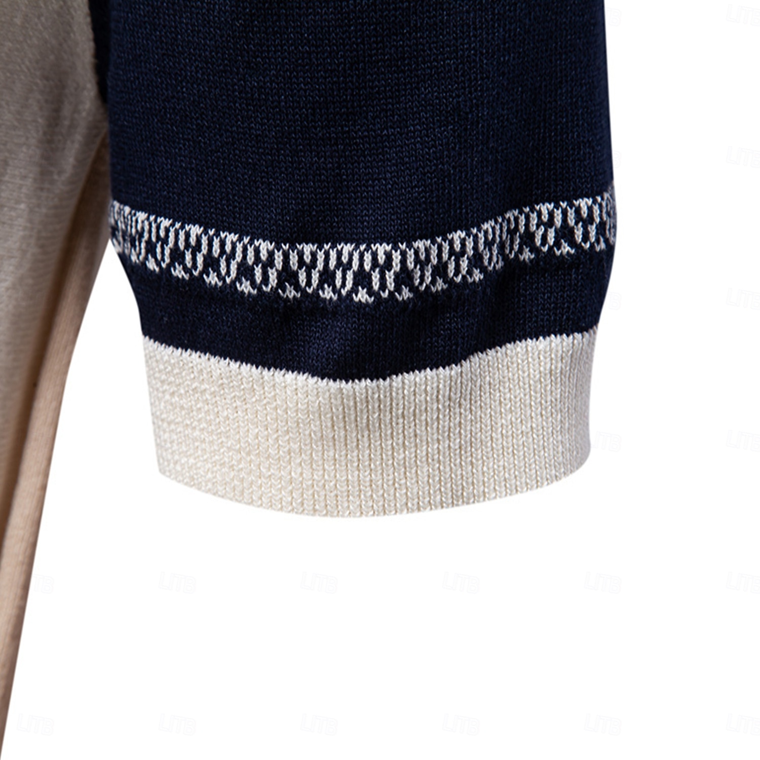 Miesten Polo Neulo poolo Muodollinen Työ Sänkyjen avaus Lyhythihainen Raidoitettu Pystysuuntaiset nauhat Raita-Trim Raita Kevät Beesi Polo 2025 - $27.99 –P4