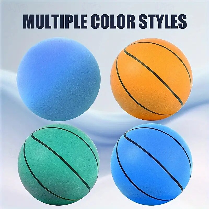 palla da gioco silenziosa ad alta elasticità, divertimento senza rumore, palla da gioco silenziosa per bambini - alta elasticità &basket in spugna solida! regalo di natale di halloween regalo di del 2025 a $38.99 –P5