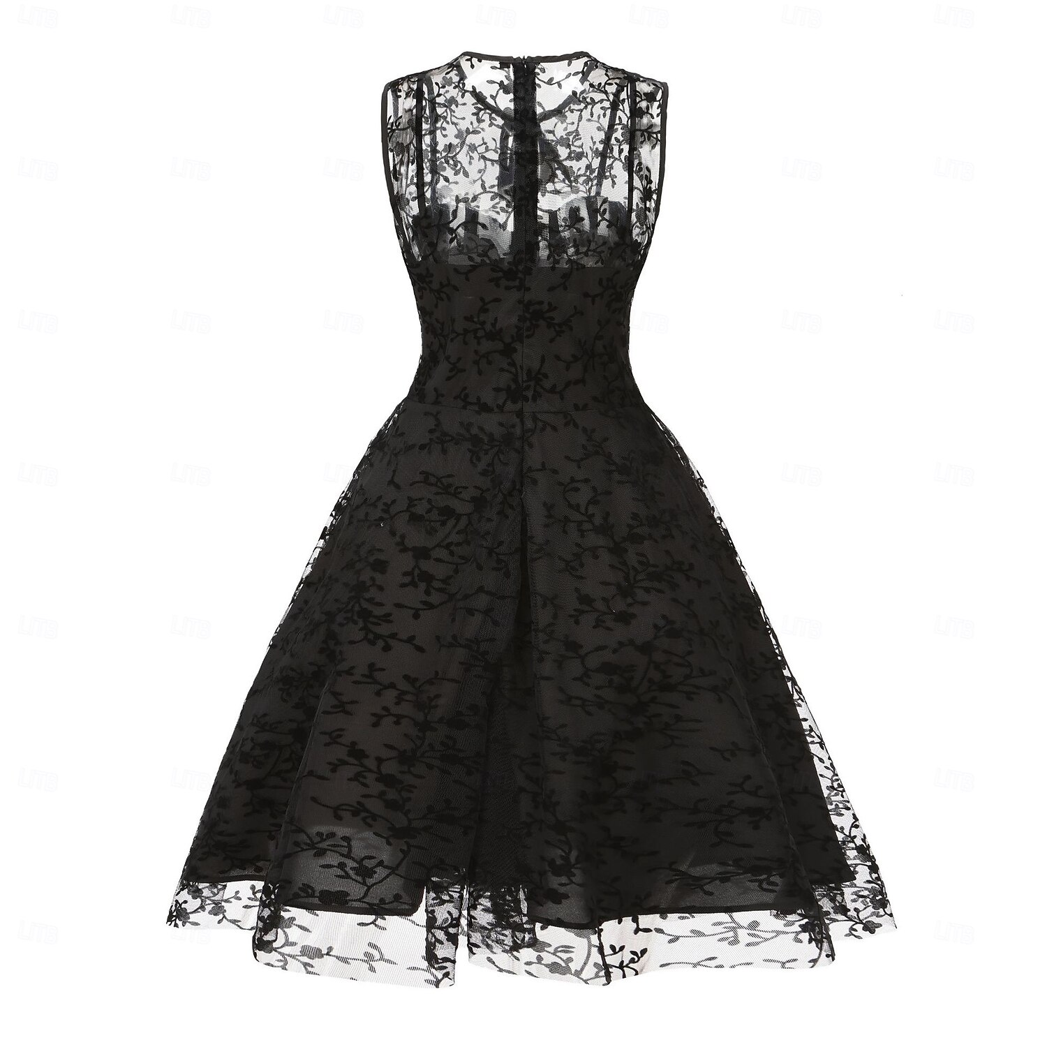 lace rockabilly dress Bedford Fair dress Women's 14 Red Layered Lace Rockabilly Whimsical Fairy 80's