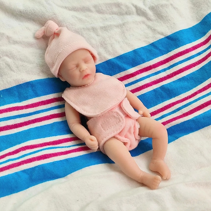 bambole reborn gemelle in miniatura realistiche realizzate a mano in silicone con sorpresa, accessori inclusi per bambini dai 3 ai 6 anni - set di bambole neonato realistiche del 2025 a $61.99 –P17