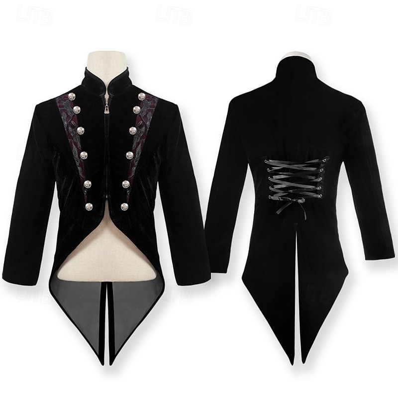 Punk y gótico Medieval Steampunk Abrigo Baile de Máscaras Vampiros Doctor de plaga Hombre Real Steampunk Carnaval Mascarada Fiesta Adulto Chaqueta 2025 - $44.99 –P1