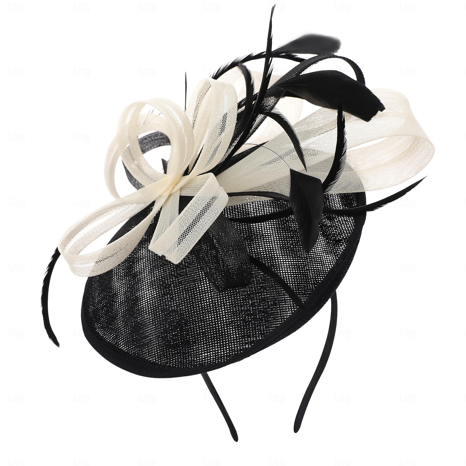 fekete feather fascinators fejpánt - 2025-ös évjáratú kentucky derby kalapok hálós victoria tea party sapka nőknek 2025 - $29.99 –P5