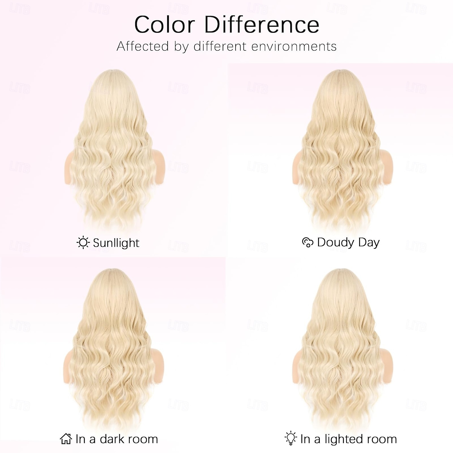 Synthetische pruiken Golvend Middelste stuk Pruik Blond Lang Blond Synthetisch haar Dames Cosplay Zacht Feest Blond Rood Wit 2025 - $26.99 –P7