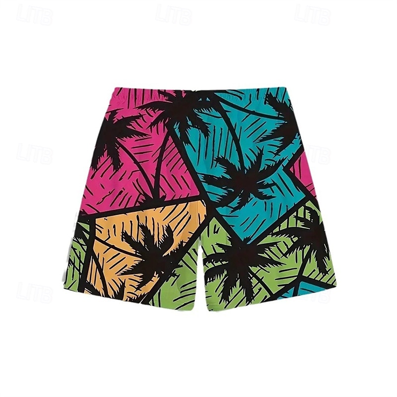 Homens Calção Justo de Natação Shorts de Natação Tecido elástico de 4 vias Bermuda de Surf Calças Com Cordão Com bolsos Natação Surfe Praia Esportes Aquáticos Tropical Estampado Verão Primavera de 2025 por $12.99 –P2