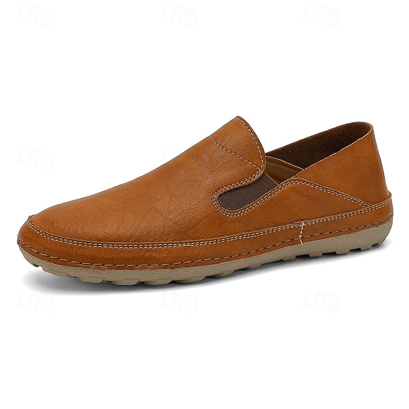 Mocassins en similicuir pour hommes – chaussures décontractées confortables avec côtés élastiques pour un usage quotidien et des activités de plein air de 2025 ? $42.99 –P6