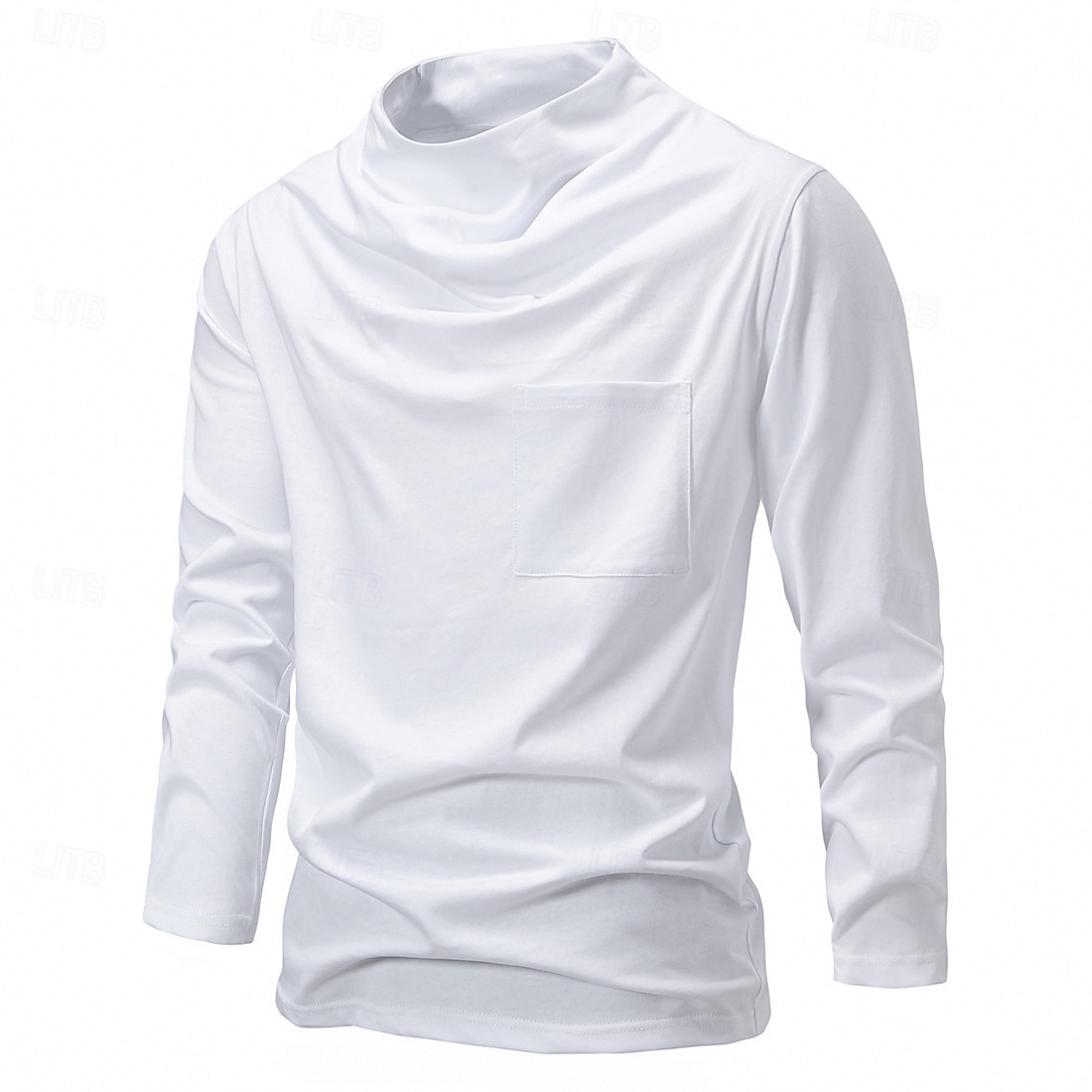 Men's Tee Tee Top Long Sleeve Shirt Long Sleeve Crew Neck Spring &  Fall Plain Fashion Designer Sexy Vacation Street Going out Black White Dark Grey Top Tee for Men 2025 - $32.99 –P2