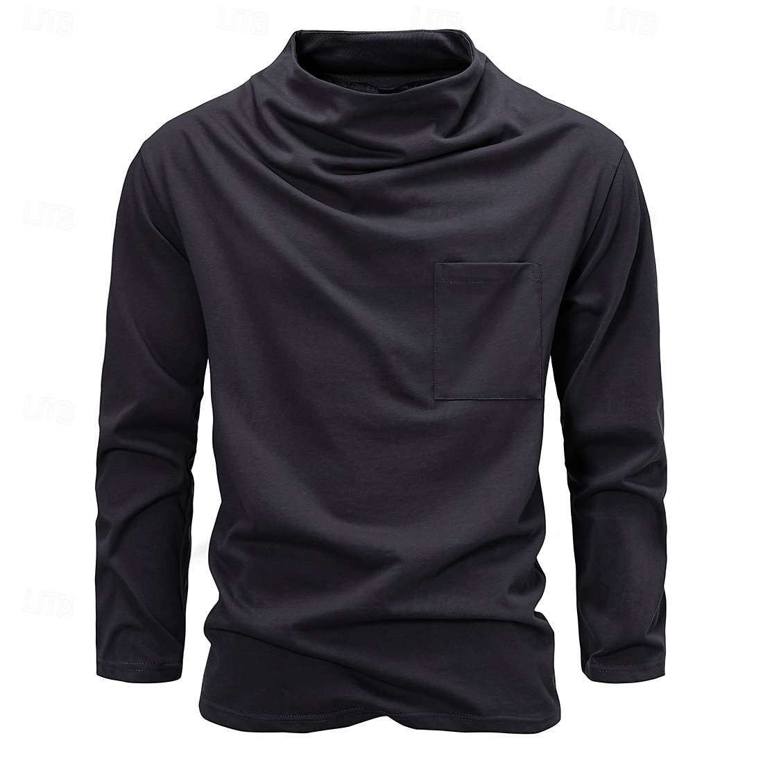 Men's Tee Tee Top Long Sleeve Shirt Long Sleeve Crew Neck Spring &  Fall Plain Fashion Designer Sexy Vacation Street Going out Black White Dark Grey Top Tee for Men 2025 - $32.99 –P9