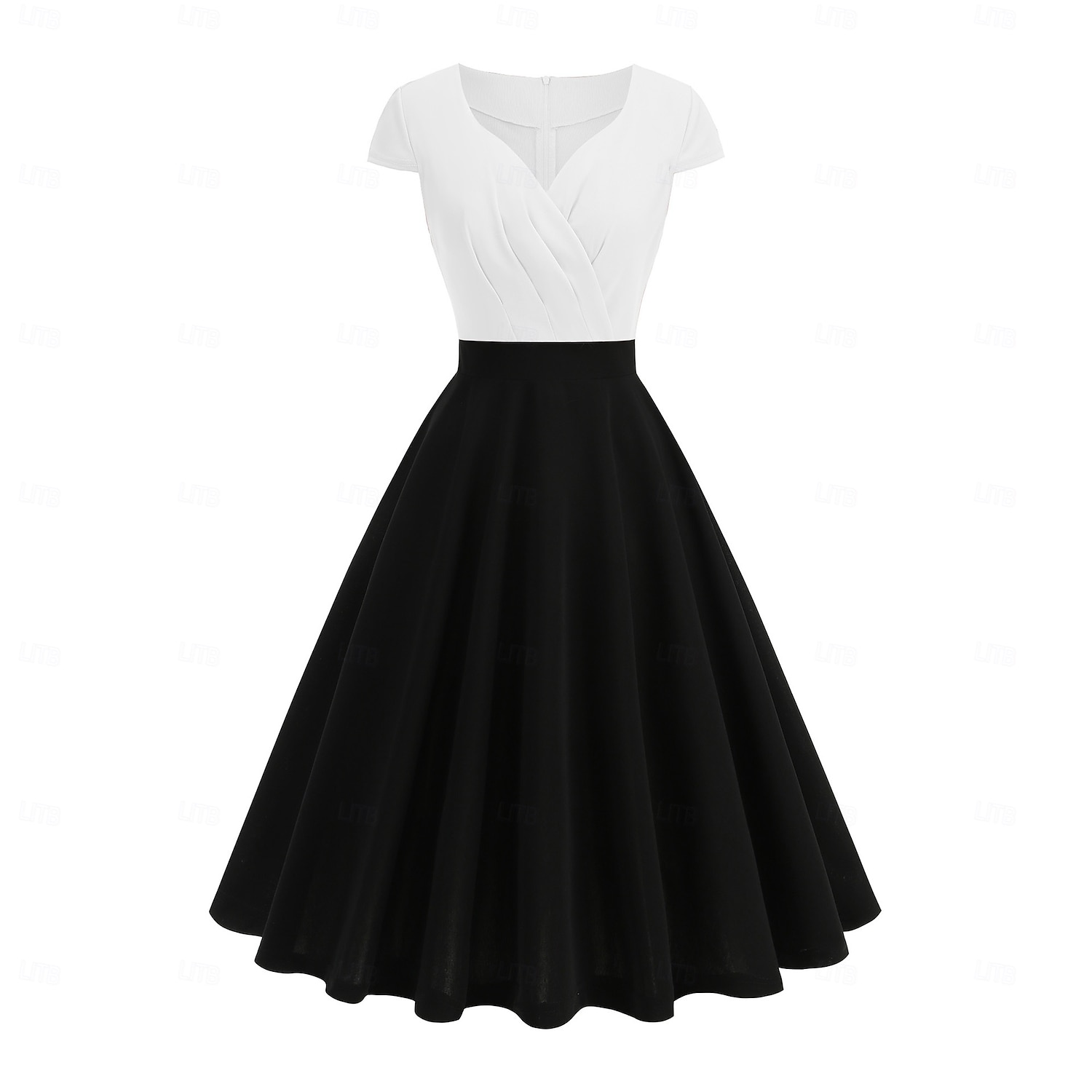 Elegant 1950 Rochie de epoca Lungime Genunchi Rochii Rochie A-Line Rochie de ceai Linia -A Pentru femei Crăciun Carnaval An Nou Venire Acasă Casul / Zilnic Petrecerea Burlăcițelor Adulți Rochii de 2025 - $29.99 –P10