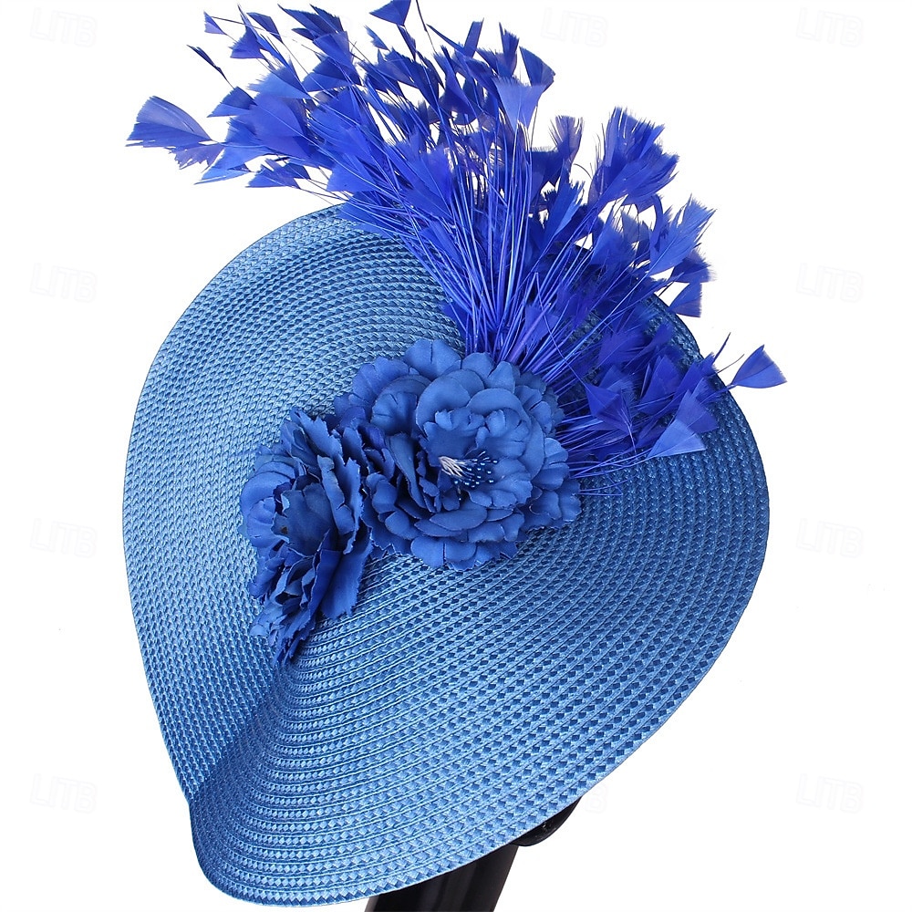 berretto Poliestere Cappello Fedora Corsa di cavalli Elegante Vintage Con Fantasia floreale Copricapo Copricapo del 2025 a $29.99 –P6