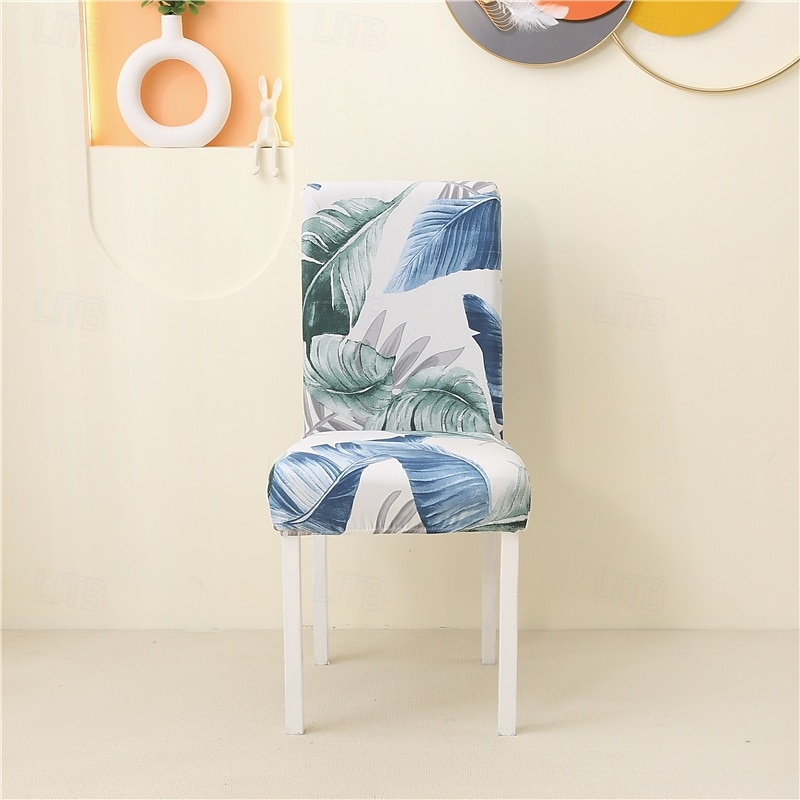 Funda para silla de comedor, súper ajustada, elástica, extraíble, lavable, corta, funda protectora para silla de comedor, funda para asiento para hotel, comedor, ceremonia, banquete, fiesta de bodas 2025 - $14.49 –P7