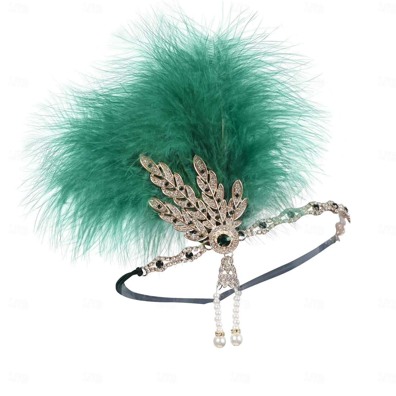 Möly 20s 1920-luku Flapper-panta Suuri Gatsby charleston Feather Lehti Art Deco Naamiaispuku Naisten Joulu Uusi vuosi Ystävänpäivä Juhla Tanssiaiset Tyttöjen polttarit Aikuisten Päähineet 2026 - $13.99 –P3