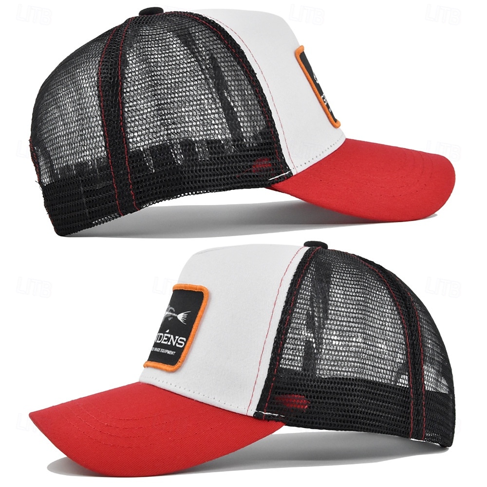 Men's Baseball Cap Sun Hat Trucker Hat Mesh Cap Black Blue Cotton Adjustable Fashion Daily Wear Festival Fish Casual / Daily 2025 - $10.49 –P4
