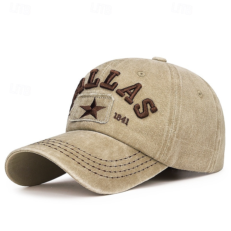 Herren Cap Basecap Sonnenhut Kappe Schwarz Wein Baumwolle Bestickt Modisch Brautkleider schlicht Täglich Wochenende Buchstabe Solide / einfarbig Einstellbar Sonnenschutz Atmungsaktiv 2025 - $7.49 –P10