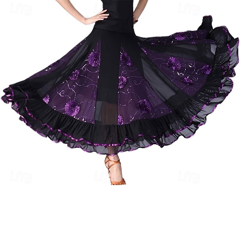 elegante ballroom dans latijns feest lange rok wedstrijd jurk 2025 - $35.99 –P6