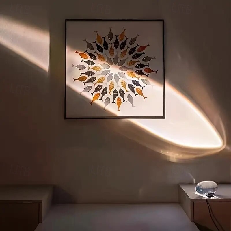 مصباح زخرفي كريستالي led مزود بمنفذ USB مصباح ليلي مزود بقوس قزح وغروب الشمس وإضاءة ملونة RGB لتزيين الغرفة هدية فريدة للأصدقاء 2025 - $50.99 –P9