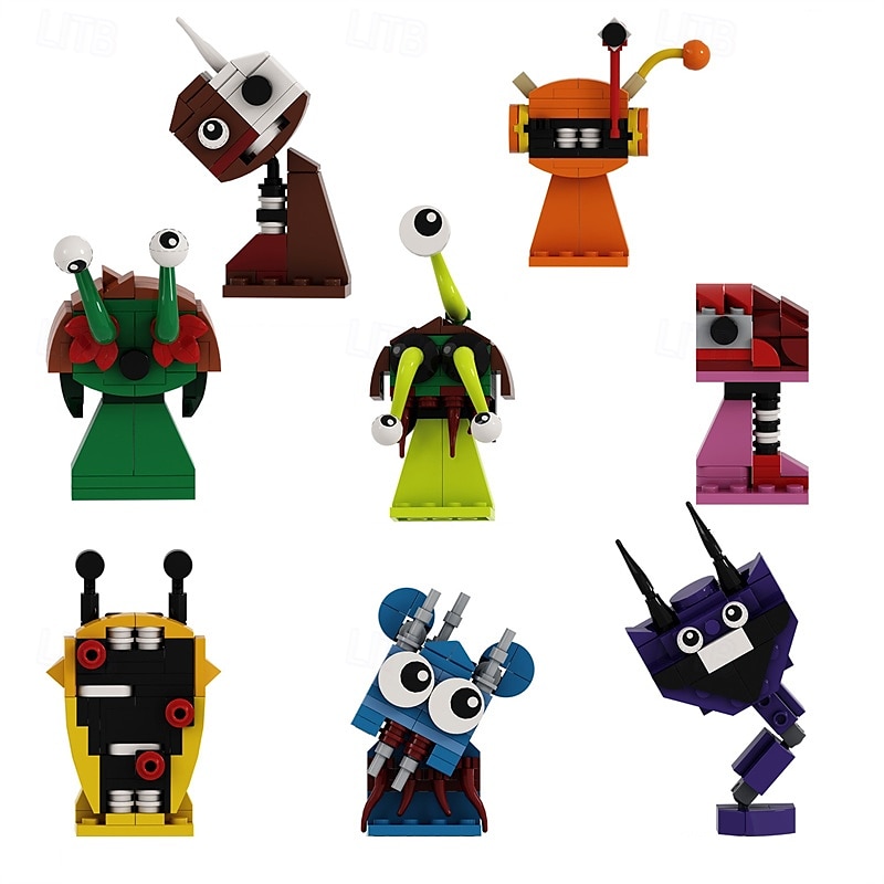 Sprunki Building Blocks Set  Sprunki Toys Action Figure DIY Model Kit for Boys Girls 8-14 Creative Horror Music Game Role for Fans Adults Christmas Decor Collectible Gift 2025 - $38.99 –P3