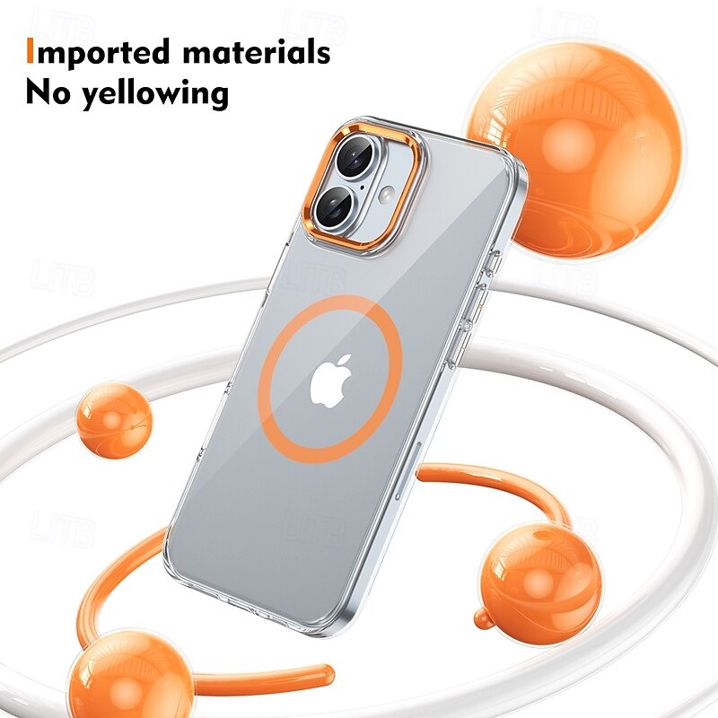 телефон Кейс для Назначение iPhone 16 Про Макс Плюс Айфон 15 Про Макс Плюс iPhone 14 13 12 Pro Max Plus Кейс на заднюю панель Магнитный Поддержка беспроводной зарядки Ретро Закаленное стекло 2025 - $18.99 –P5