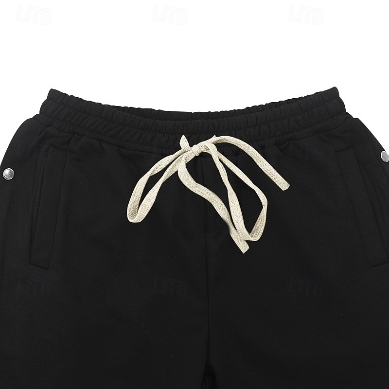 Men's Athletic Pants Sweatpants Tear Away Pants Flared Pants Trousers Pocket Drawstring Elastic Waist Patchwork Graphic Prints Comfort Sports Outdoor Daily Fashion Casual Black Gray Micro-elastic 2025 - $25.99 –P6