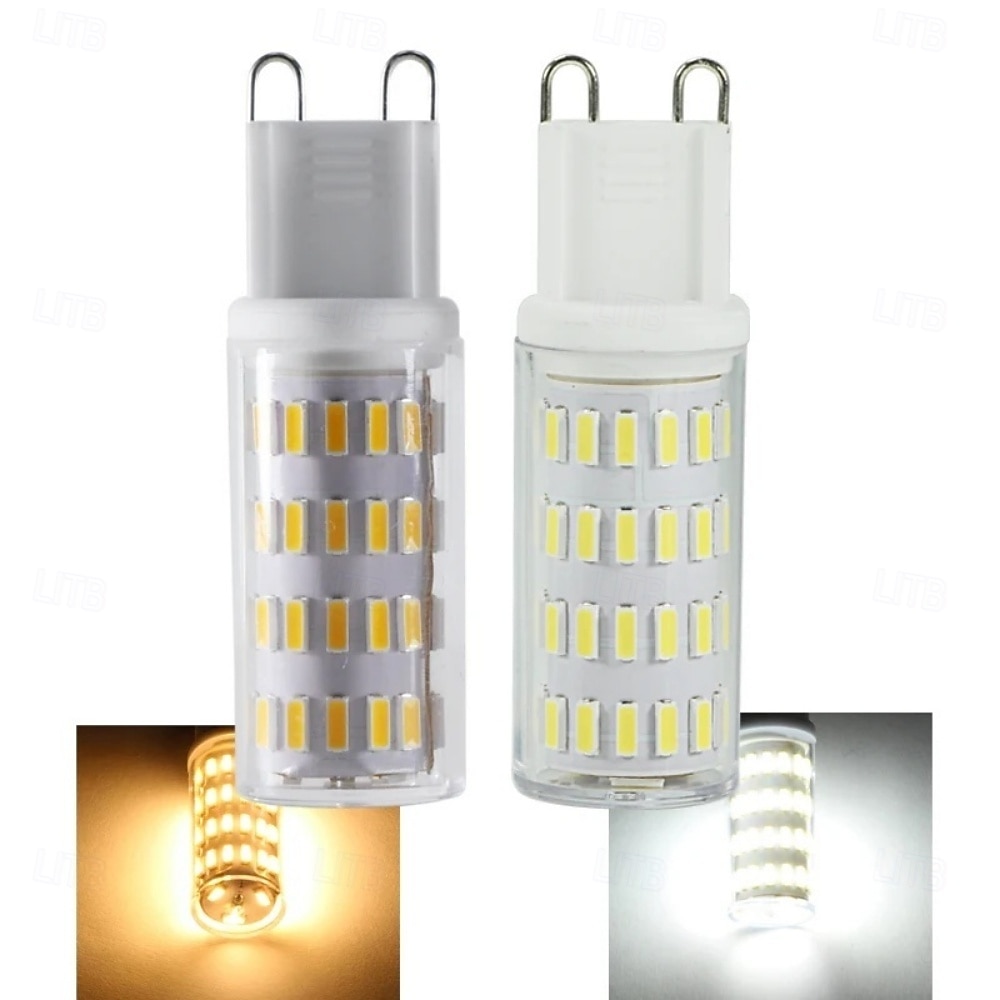 g9 led maispærer dimbare 5w 12v/24v ac/dc – 63led 4014 for lysekrone, rv, campingvogn, marine 4stk 2025 - $28.99 –P1