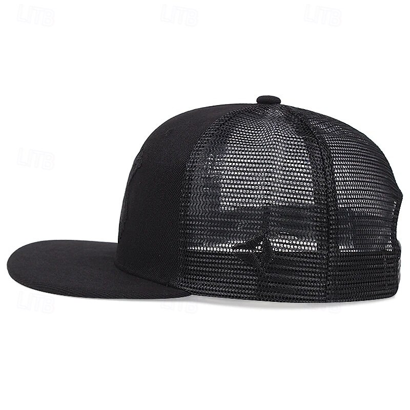 Herren Snapback Cap Cap Basecap Sonnenhut Kappe Schwarz Weiß Polyester Modisch Brautkleider schlicht Strasse Täglich Graphic Einstellbar Sonnenschutz Atmungsaktiv 2025 - $7.99 –P3