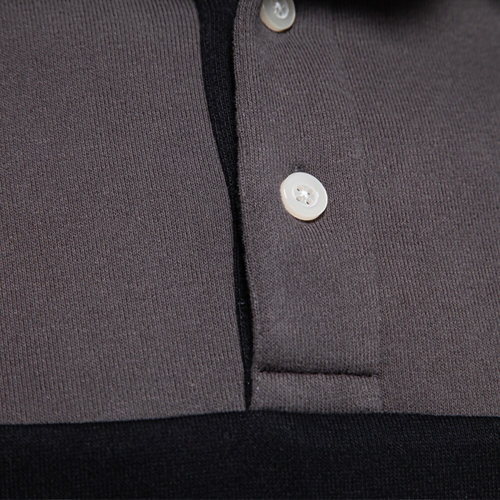 Herr Polo sweatshirt Gul Armégrön Rubinrött Blå Grön Kavajslag Färgblock Ledigt Dagligen Sport Ledigt Vår & Höst Kläder Pull Tröjor Långärmad 2025 - $25.99 –P44
