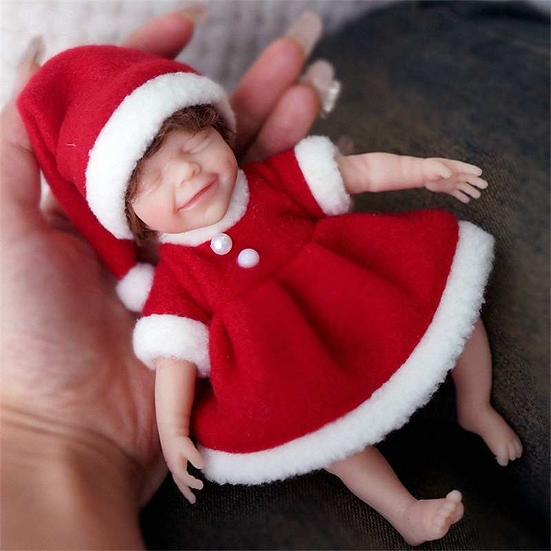 bambole reborn gemelle in miniatura realistiche realizzate a mano in silicone con sorpresa, accessori inclusi per bambini dai 3 ai 6 anni - set di bambole neonato realistiche del 2025 a $61.99 –P19