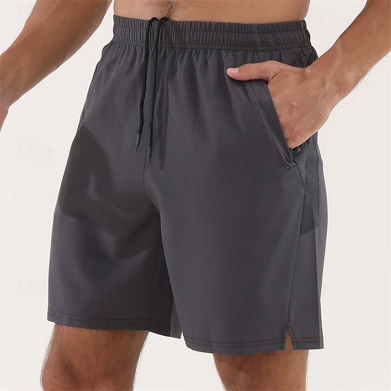 Herren Sportliche Shorts Shorts Kurze Hosen Kurze Sporthose Kurze Sporthose Sport Shorts Tasche Kordelzug Elastische Taille Glatt Komfort Schnelltrocknend Kurz Sports Outdoor Täglich Ausgehen Modisch 2025 - $20.99 –P12