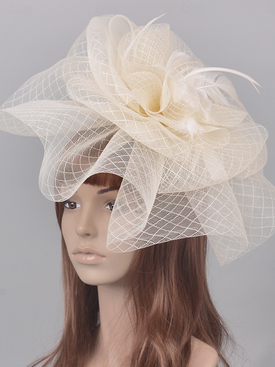 Chapeau Fedore en Tulle Headdrss Mariage Élégant Vintage Avec Accessoire en Tulle Coiffures Fascinateurs Jour de Course Robe de 2025 ? $30.99 –P7