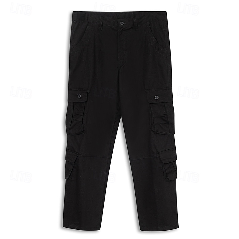 Pánské Kargo kalhoty Nákladní kalhoty Pracovní kalhoty Dağcı Pantolonu Straight-Leg 8 Kapsa Bez vzoru Odvod vlhkosti Nositelný Plná délka Venkovní Denní Outdoor a turistika Módní Šik ven Armáda žlut 2025 - $30.99 –P11