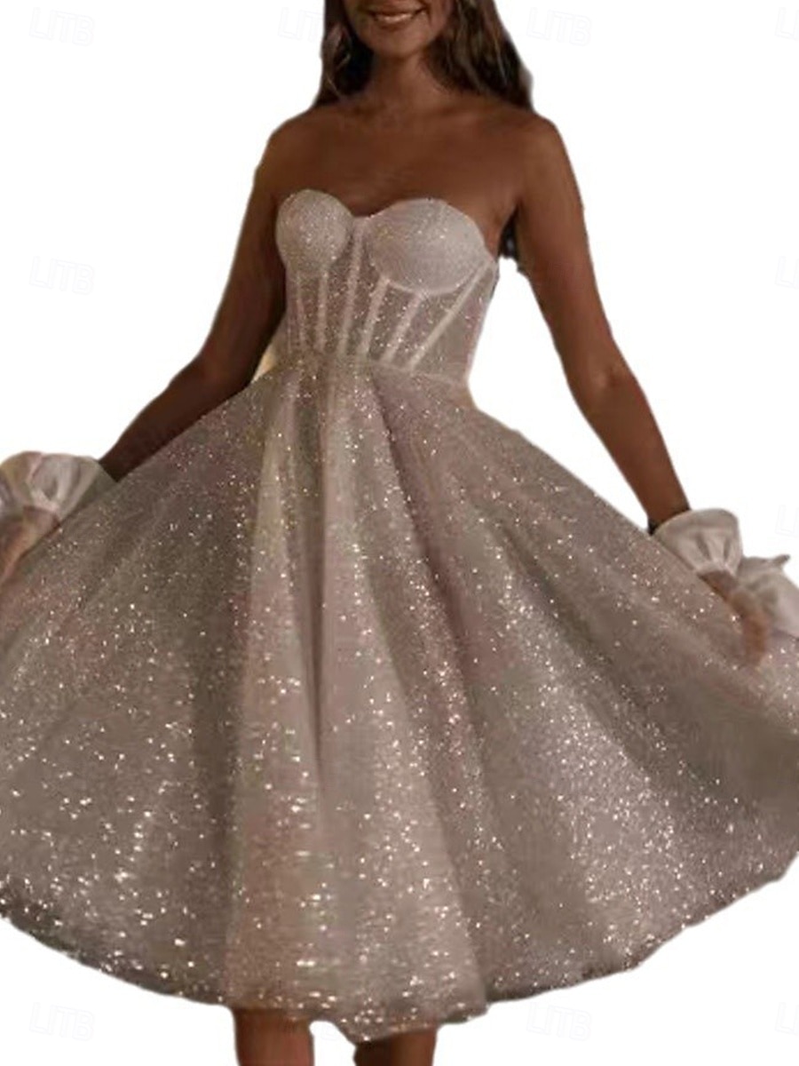 Esküvői Ruhák Ballgown Levert Vállú Normál Pántos Kápolna Húzós Tüll Menyasszonyi Ruhák Ráncolt Redőkkel 2025 - $149.99 –P5
