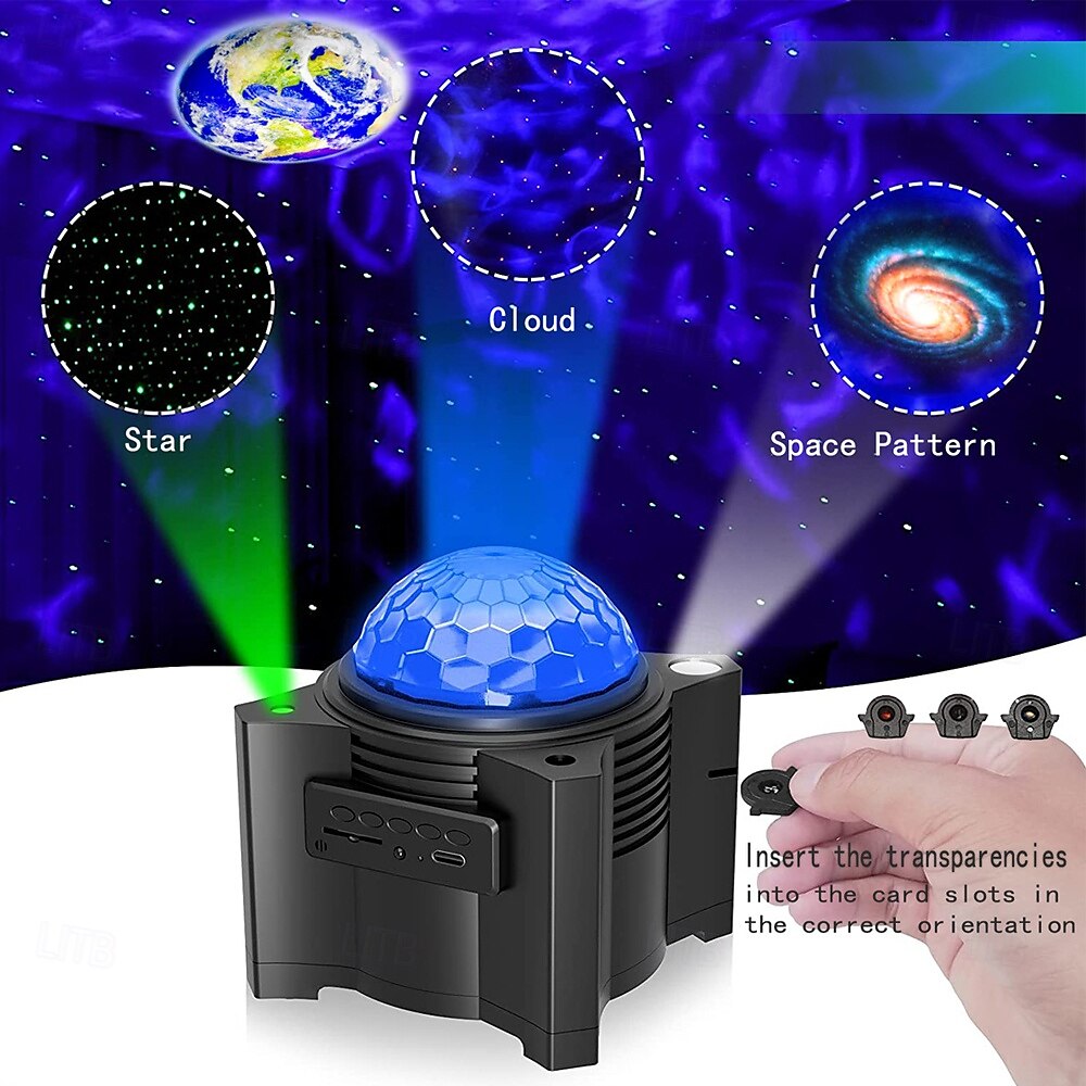 2025年 ギャラクシースタープロジェクター3-in-1 - リモコン付き宇宙ナイトライト &ブルートゥーススピーカー、月 &寝室、ゲームルーム、パーティー、ロマンチックな雰囲気のためのスタープロジェクター  コレクション – $58.99 –P6