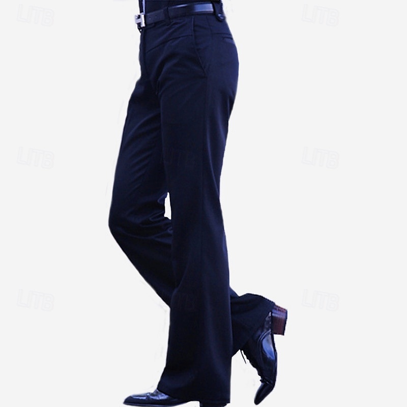 Homens Social Calças chinês Botões Bolsos Tecido Conforto Formal Festa Trabalho Moda Estilo Clássico Preto Azul Marinha Micro-Elástica de 2025 por $33.99 –P4
