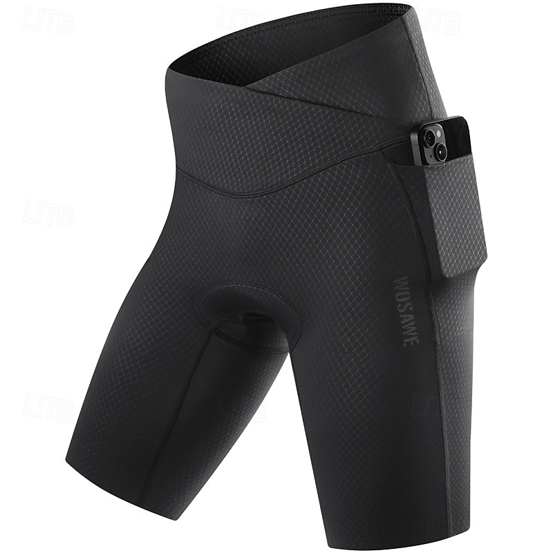 WOSAWE Homens Calções de bicicleta Bermudas Acolchoadas Para Ciclismo Moto Calção Shorts acolchoados / camurça Assenta Relaxadamente Esportes Respirável Secagem Rápida Confortável Preto Azul Roupa de 2025 por $49.59 –P10