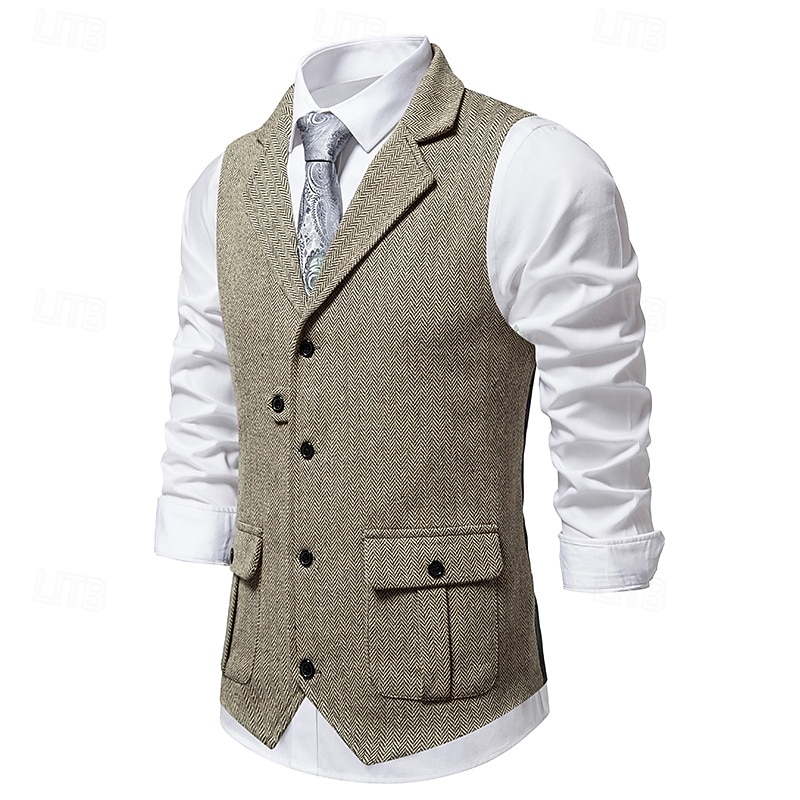 Classique Rétro Vintage Années 1920 Veste Gilet Gatsby le Magnifique Déguisement Homme Carnaval Mascarade Mariage Soirée robe demoiselle d honneur Adulte Gilet Printemps Automne de 2026 ? $41.99 –P17