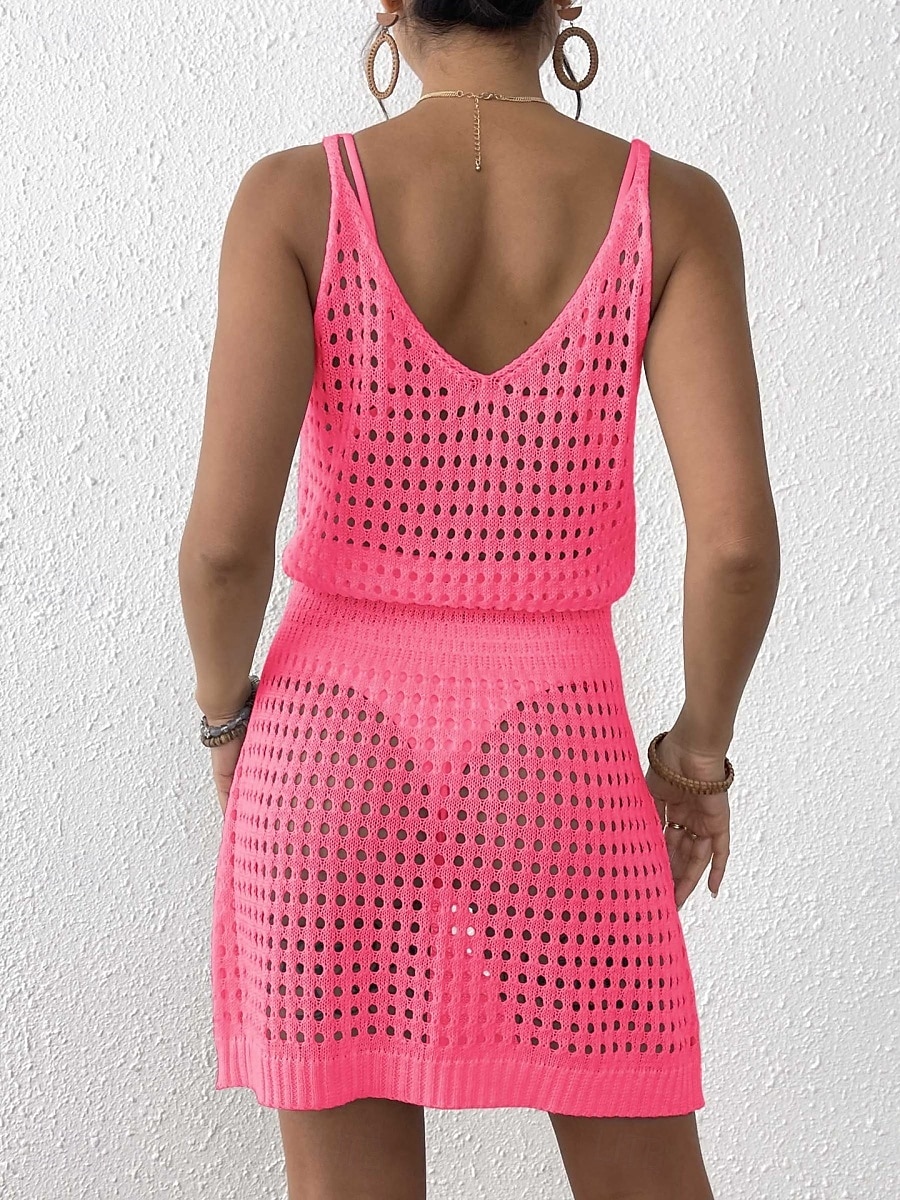 Mujer Bañadores Tapadera Vestido de Baño Traje de baño Cortado Vacaciones Ropa de playa Color sólido Escote en Pico Manga Larga Trajes de baño 2025 - $25.99 –P15