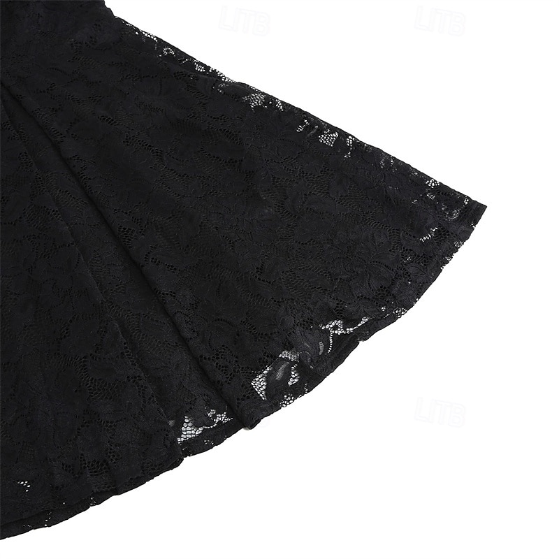 Elegantní 50. léta Retro Ke kolenům Šaty A-Line šaty Čajové šaty Krajka A-Linie Dámské Vánoce Karneval Nový rok Maturita Denní nošení loučení se svobodou nevěsty Dospělé Šaty pro návrat domů Léto 2025 - $35.99 –P20