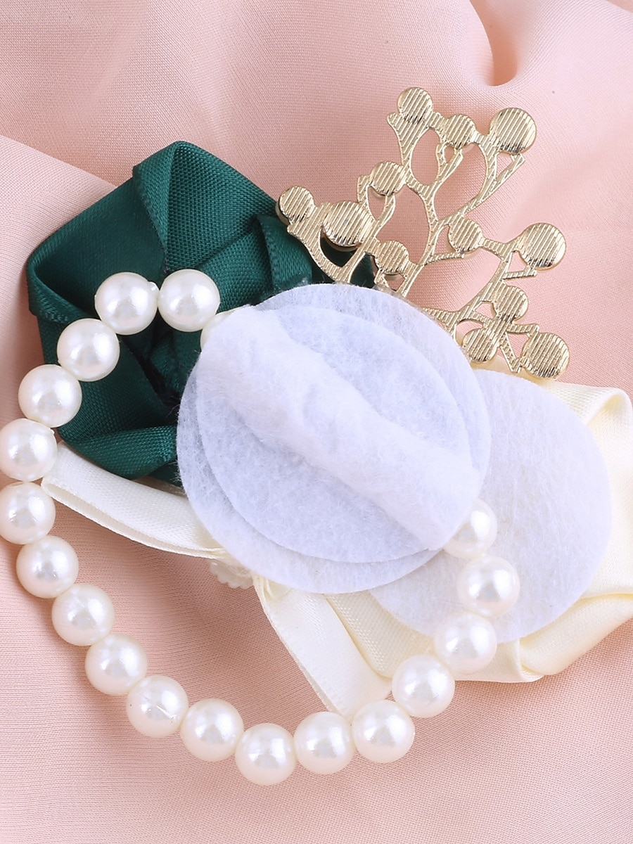 Fleurs de poignet de mariage bouquets de mariage  événement  fête PVC (chlorure de polyvinyle) style fleur de 2025 ? $78.99 –P4