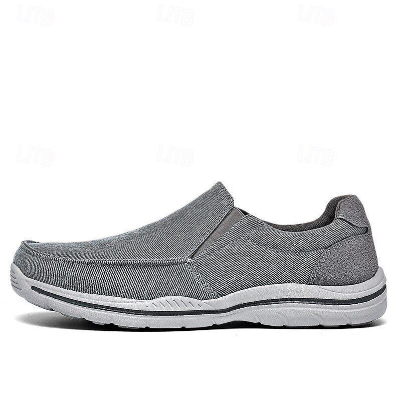 pánské ležérní slip-on tenisky – pohodlné plátěné boty s lehkou podrážkou pro outdoorové aktivity, denní nošení i dovolenou 2025 - $46.99 –P2