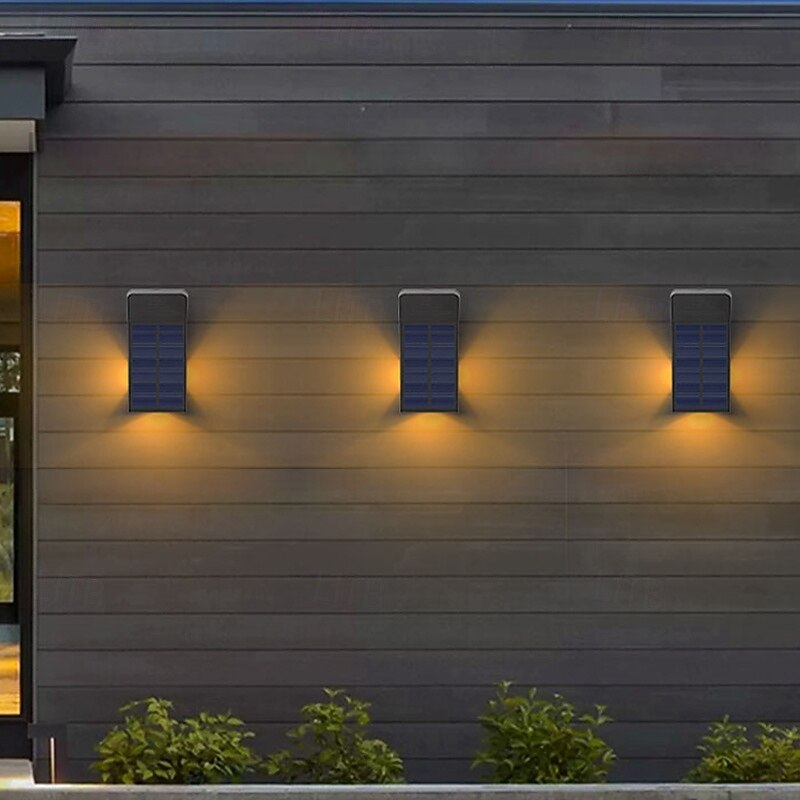 2 шт. настенных светильника на солнечных батареях – высокая яркость, водонепроницаемый, светящийся с 3 сторон, для украшения сада, виллы, двора, забора, крыльца 2026 - $36.99 –P7