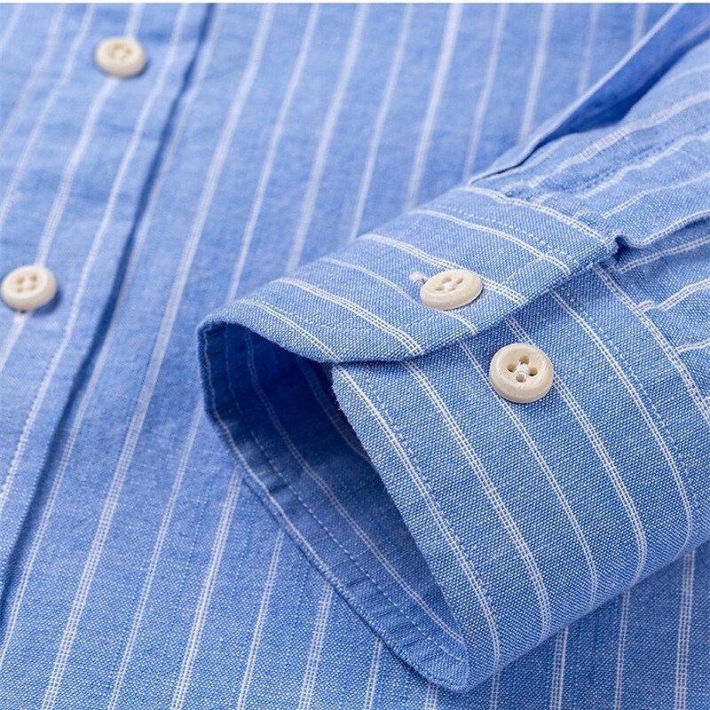 Per uomo Camicia Camicie Camicia con bottoni Banda Matrimonio Feste Blu chiaro Blu reale Blu Marrone Manica lunga Bavero Primavera Autunno Abbigliamento del 2025 a $36.99 –P10