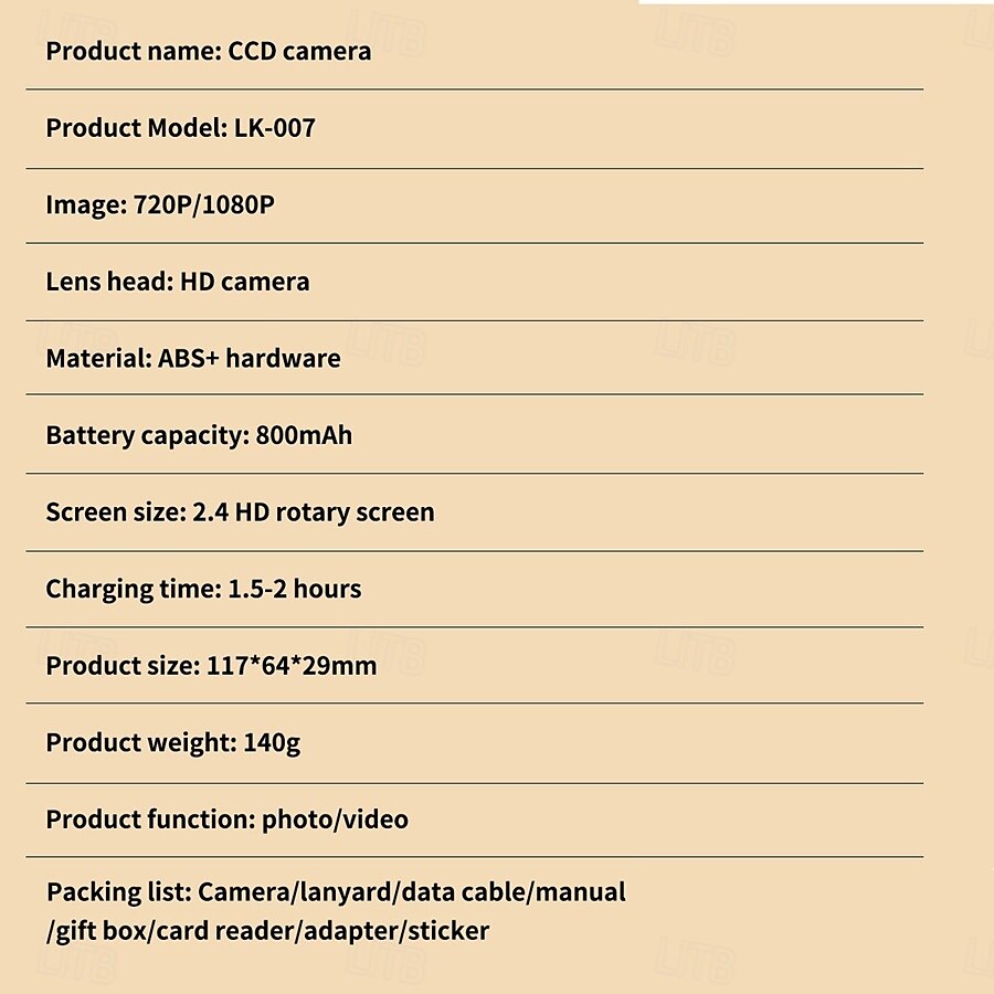 HD Digital Cameras 4K 1080p Easy to Use Rotatable 2.4 Lcd Screen  CCD Camera 2025 - $52.99 –P11