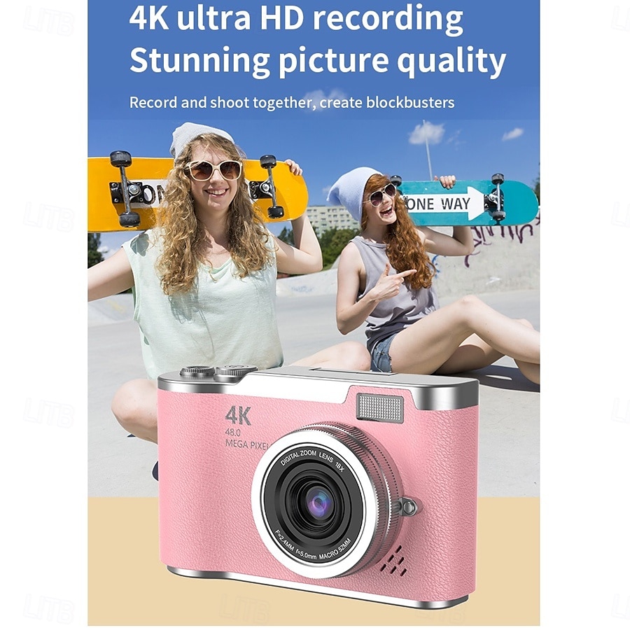 HD Digital Cameras 4K 1080p Easy to Use Rotatable 2.4 Lcd Screen  CCD Camera 2025 - $52.99 –P7