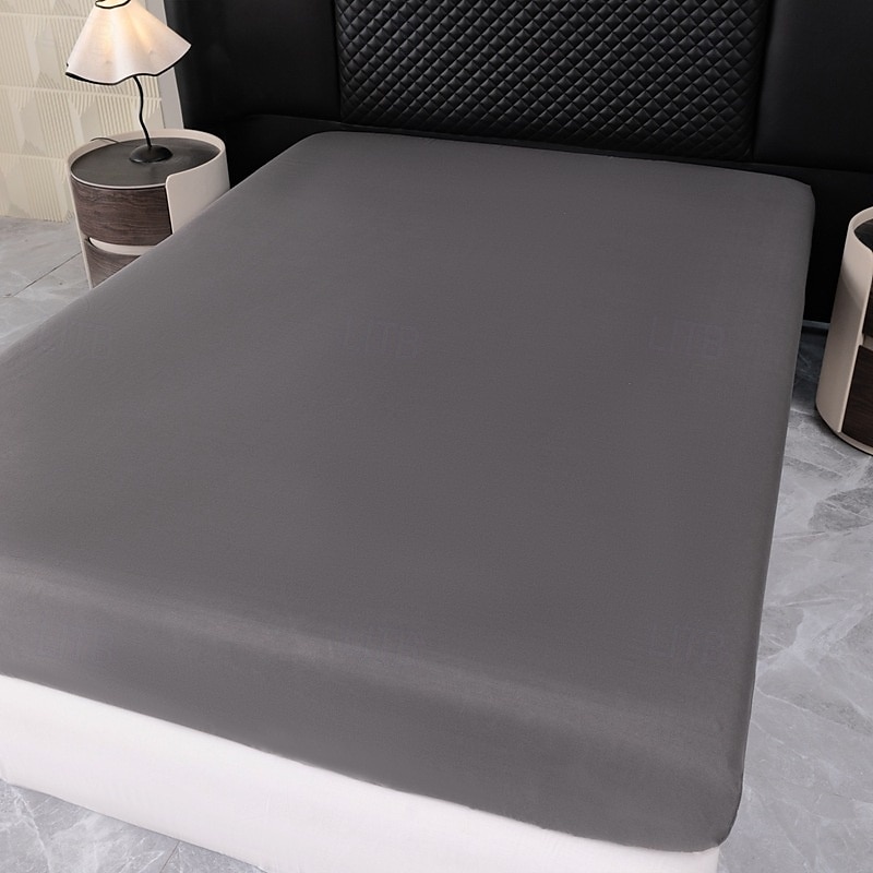 1pc Solid Colored Bedding Fitted Sheet Only(no Pillowcases) Elastic Band Around Mattress Easy Care 2025 - $16.99 –P18
