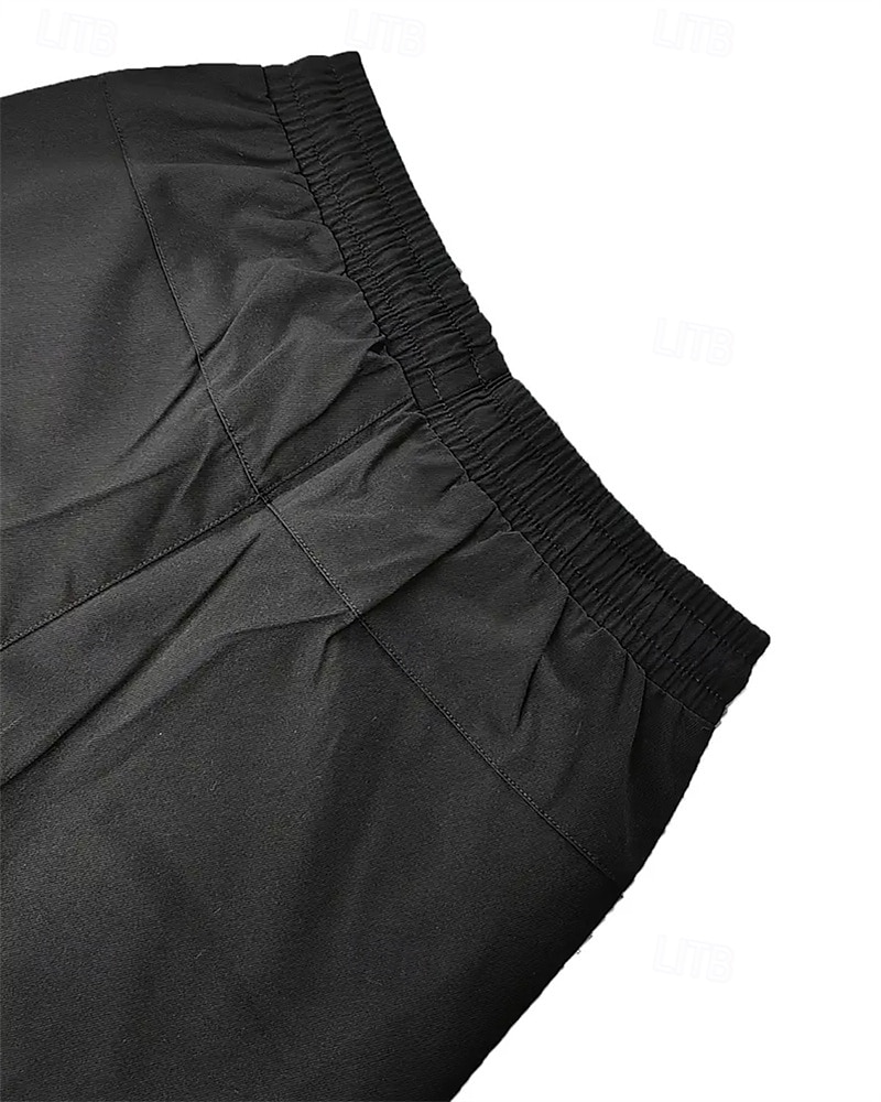 Voor heren Zomer korte broeken Caprishorts Casual korte broek Zak Trekkoord Elastische taille Effen Comfort Ademend Kuitlengte Buiten Vakantie Sport Casual Zwart Leger Groen 2026 - $18.99 –P9