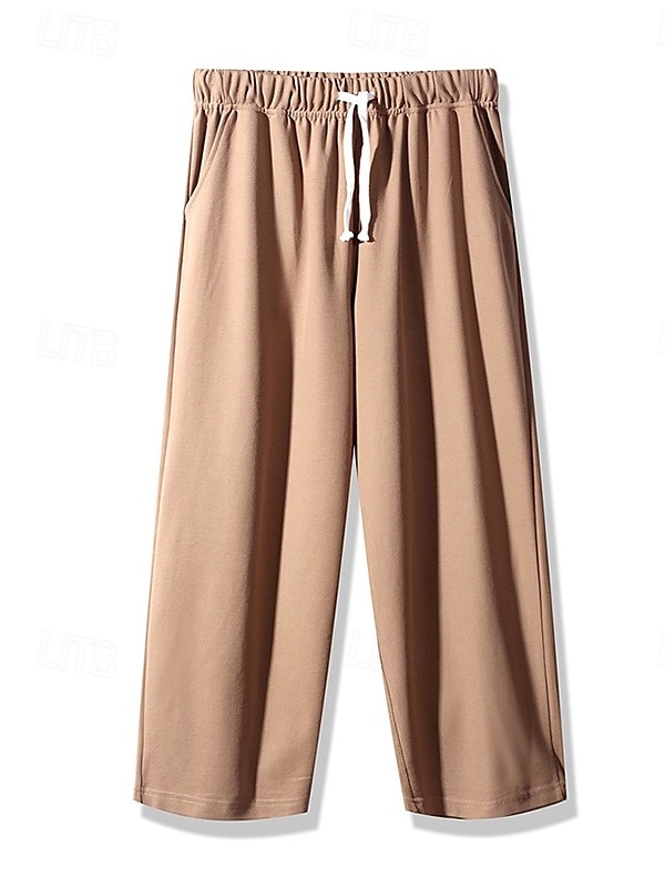 Mulheres chinês Moda Básico Capris Cintura Média Tecido Bolsos Com Cordão Conforto Exterior Sem Elasticidade Férias Rua Diário Castanho Avermelhado Marron Escuro Azul Marinho Escuro cáqui Verão de 2025 por $18.99 –P2