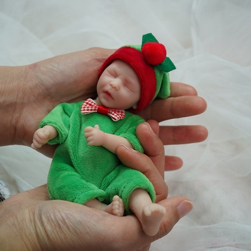 bambole reborn gemelle in miniatura realistiche realizzate a mano in silicone con sorpresa, accessori inclusi per bambini dai 3 ai 6 anni - set di bambole neonato realistiche del 2025 a $61.99 –P11