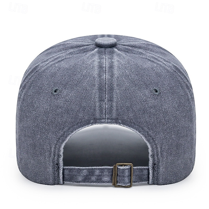 Herren Cap Basecap Sonnenhut Kappe Schwarz Wein Baumwolle Bestickt Modisch Brautkleider schlicht Täglich Wochenende Buchstabe Solide / einfarbig Einstellbar Sonnenschutz Atmungsaktiv 2025 - $7.49 –P3